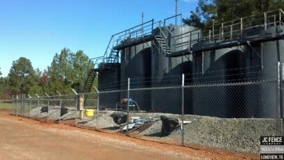 Oil Field Chain Link Fence Chain Link Fence Installation Longview TX