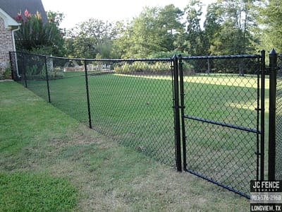 Black Chain Link Fence Black Chain Link Fence Installation Longview TX