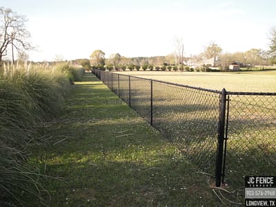 Black Chain Link Fence Installation Longview TX Black Chain Link Fence Installation Longview TX
