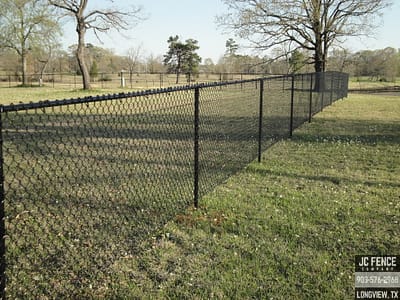 Black Vinyl Chain Link Fence Black Chain Link Fence Installation Longview TX